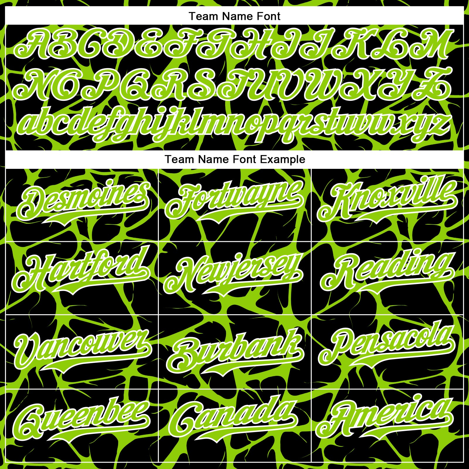 Custom Black Neon Green-White Abstract Network Bomber Full-Snap Varsity Letterman Hoodie Jacket