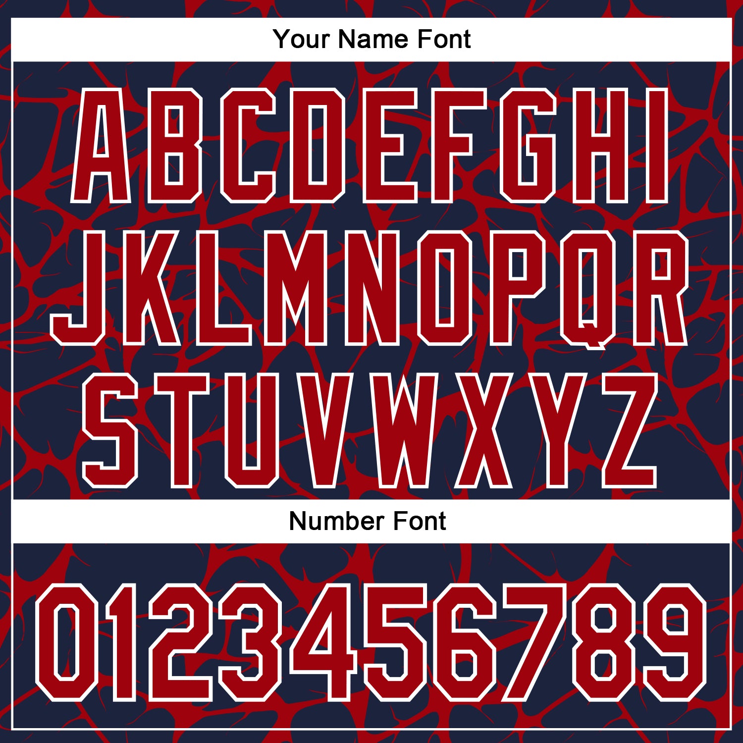 Custom Navy Red-White Abstract Network Bomber Full-Snap Varsity Letterman Hoodie Jacket