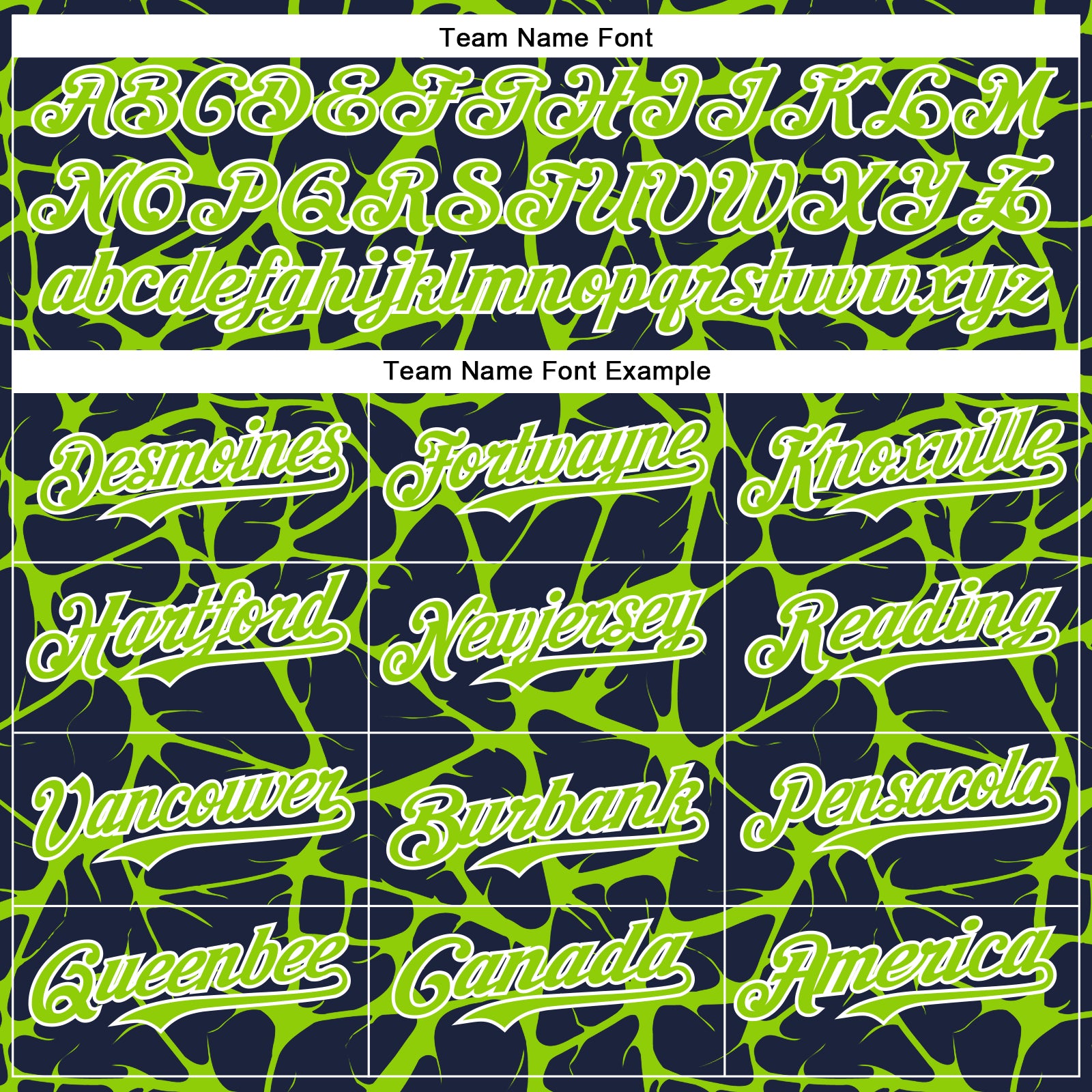 Custom Navy Neon Green-White Abstract Network Bomber Full-Snap Varsity Letterman Hoodie Jacket