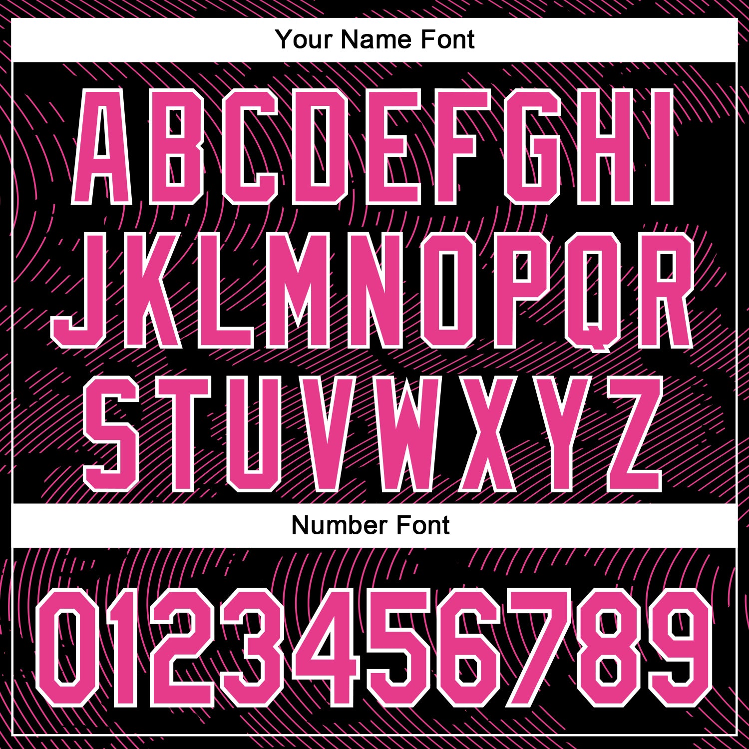 Custom Black Pink-White Curve Lines Bomber Full-Snap Varsity Letterman Hoodie Jacket