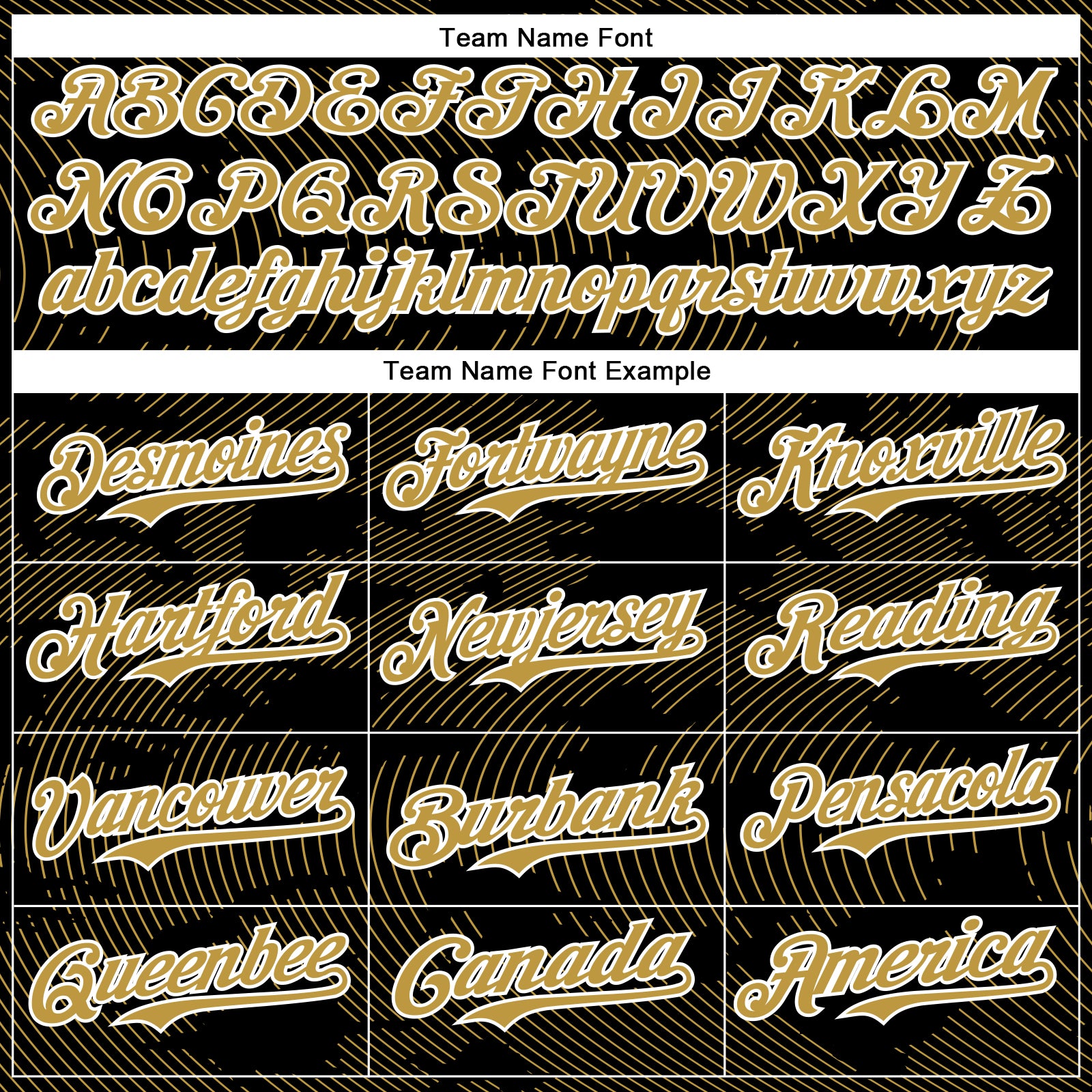 Custom Black Old Gold-White Curve Lines Bomber Full-Snap Varsity Letterman Hoodie Jacket