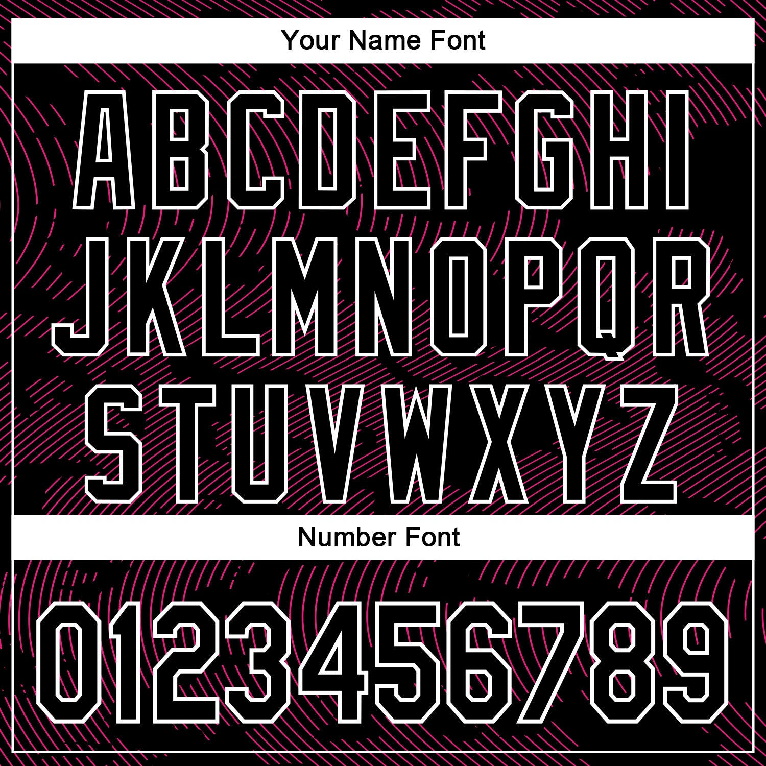 Custom Black Hot Pink-White Curve Lines Bomber Full-Snap Varsity Letterman Hoodie Jacket