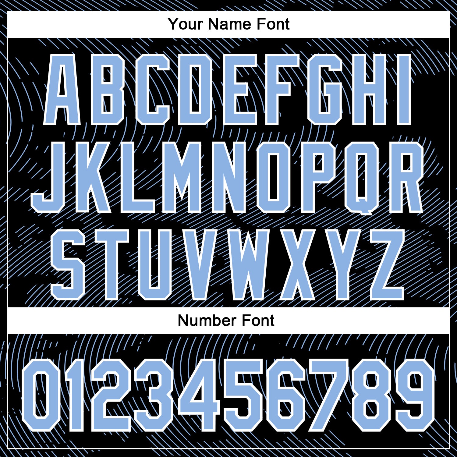 Custom Black Light Blue-White Curve Lines Bomber Full-Snap Varsity Letterman Hoodie Jacket