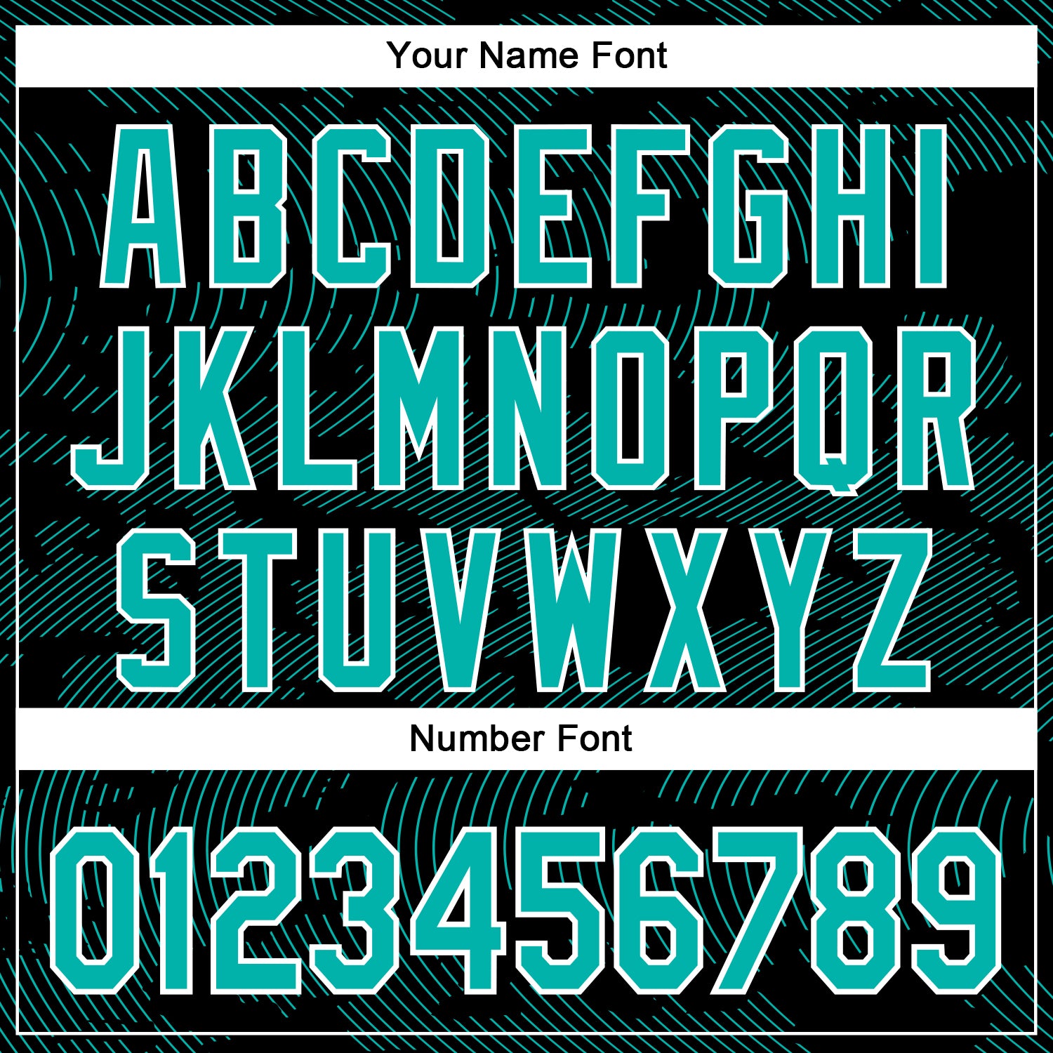 Custom Black Aqua-White Curve Lines Bomber Full-Snap Varsity Letterman Hoodie Jacket