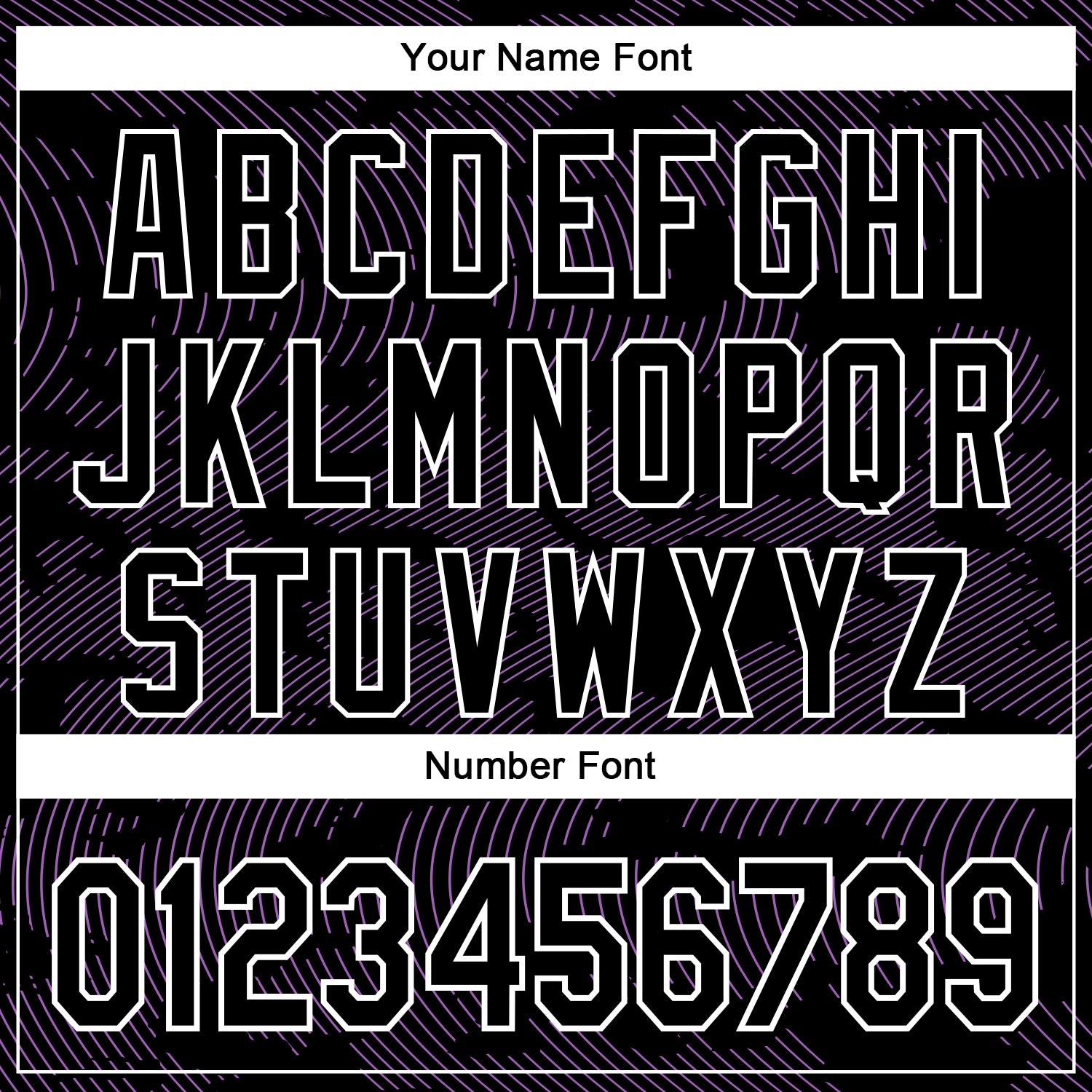 Custom Black Medium Purple-White Curve Lines Bomber Full-Snap Varsity Letterman Hoodie Jacket