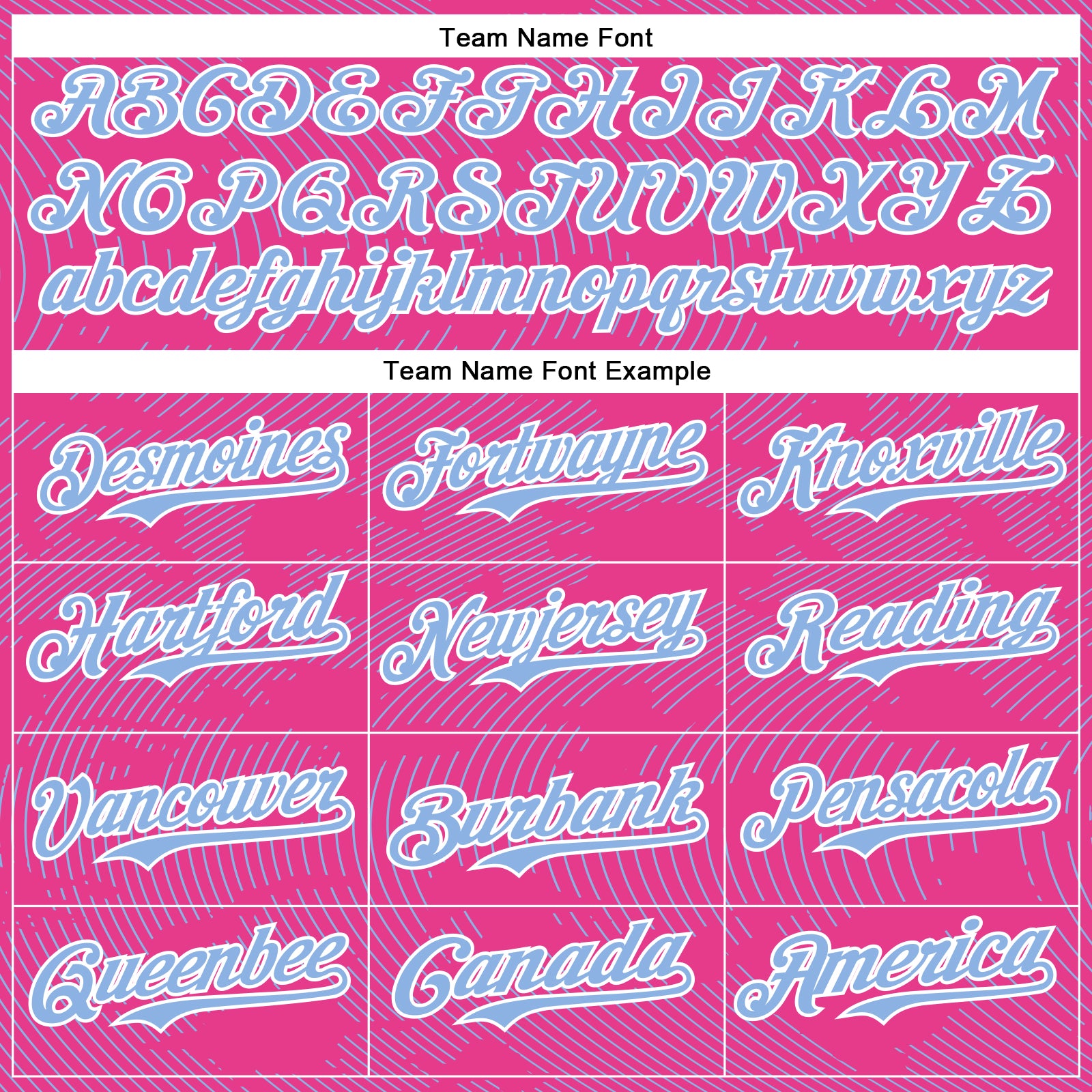 Custom Pink Light Blue-White Curve Lines Bomber Full-Snap Varsity Letterman Hoodie Jacket