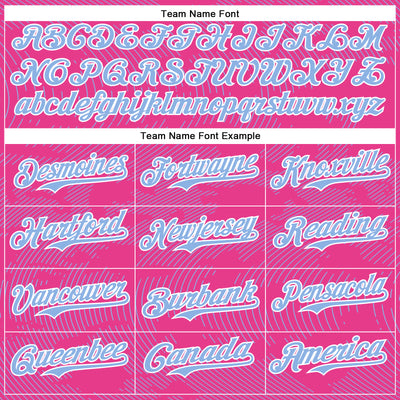 Custom Pink Light Blue-White Curve Lines Bomber Full-Snap Varsity Letterman Hoodie Jacket