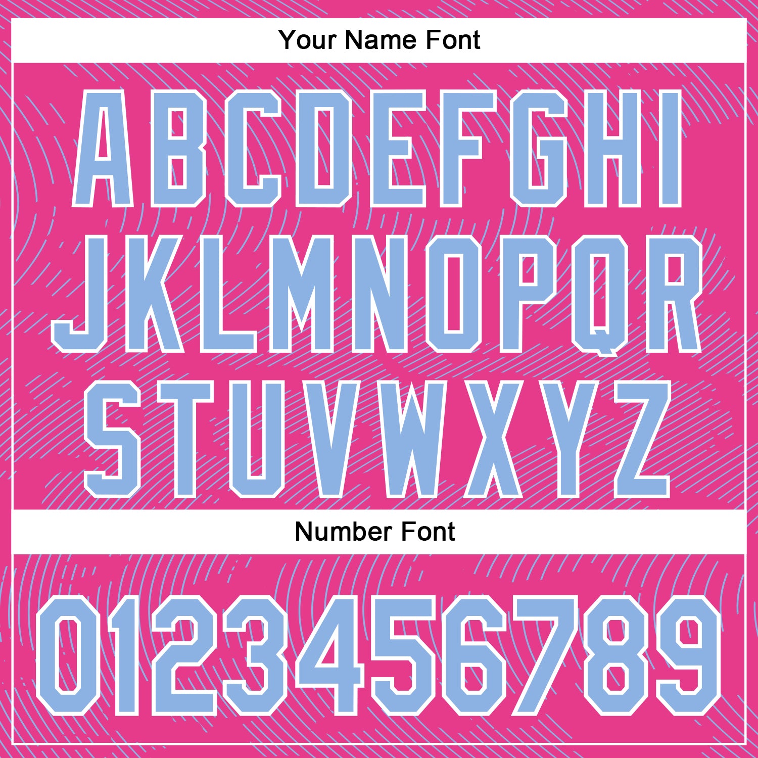 Custom Pink Light Blue-White Curve Lines Bomber Full-Snap Varsity Letterman Hoodie Jacket