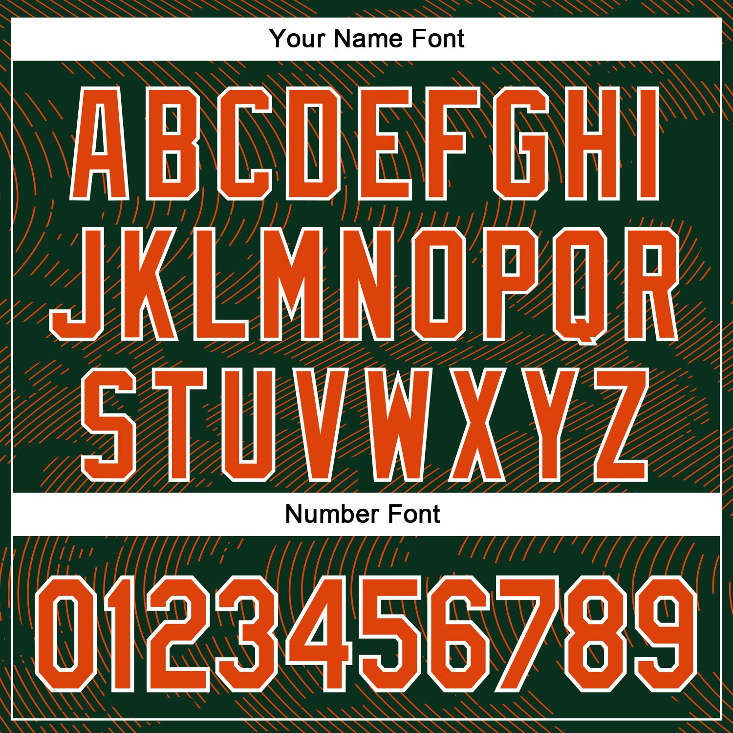 Custom Green Orange-White Curve Lines Bomber Full-Snap Varsity Letterman Hoodie Jacket