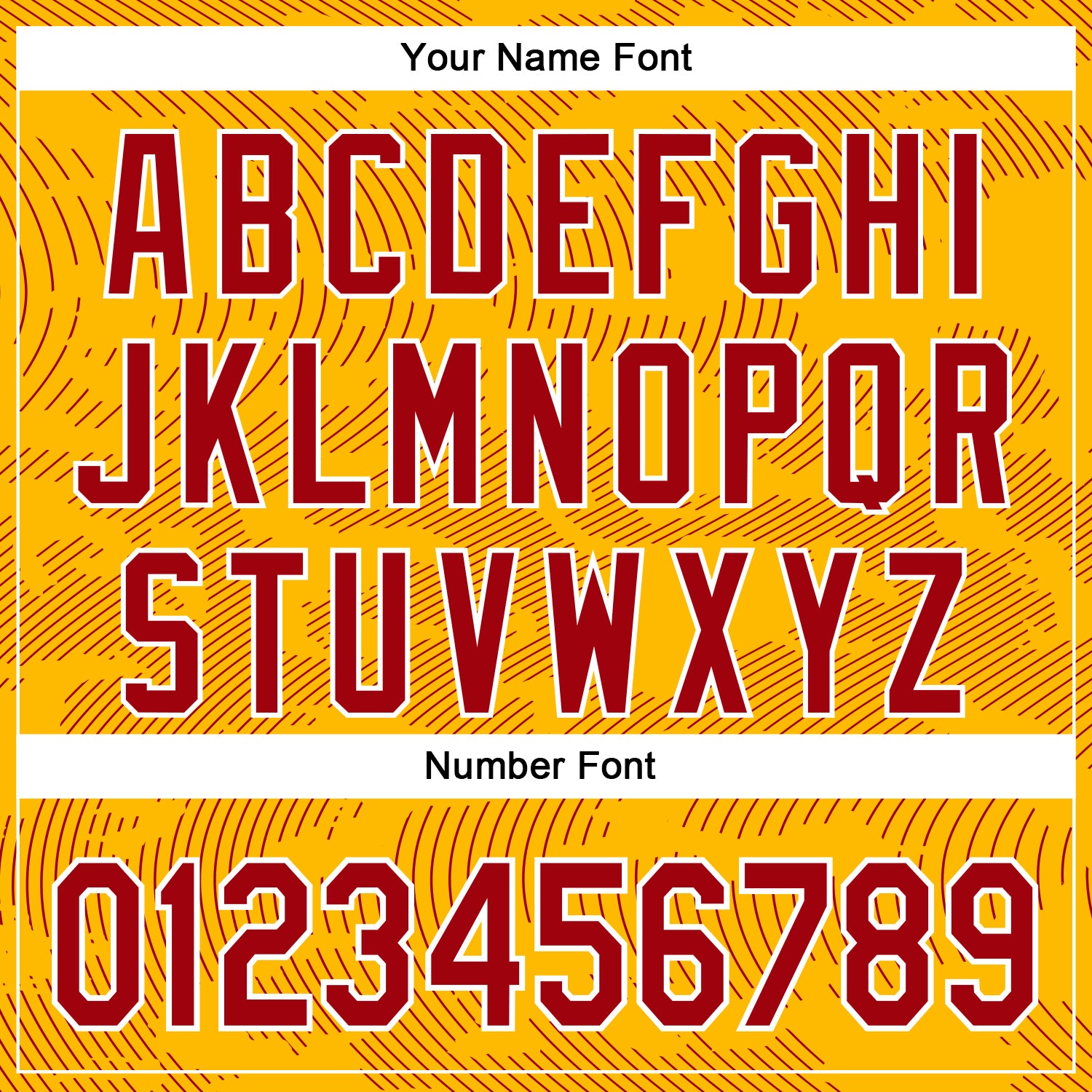 Custom Gold Red-White Curve Lines Bomber Full-Snap Varsity Letterman Hoodie Jacket