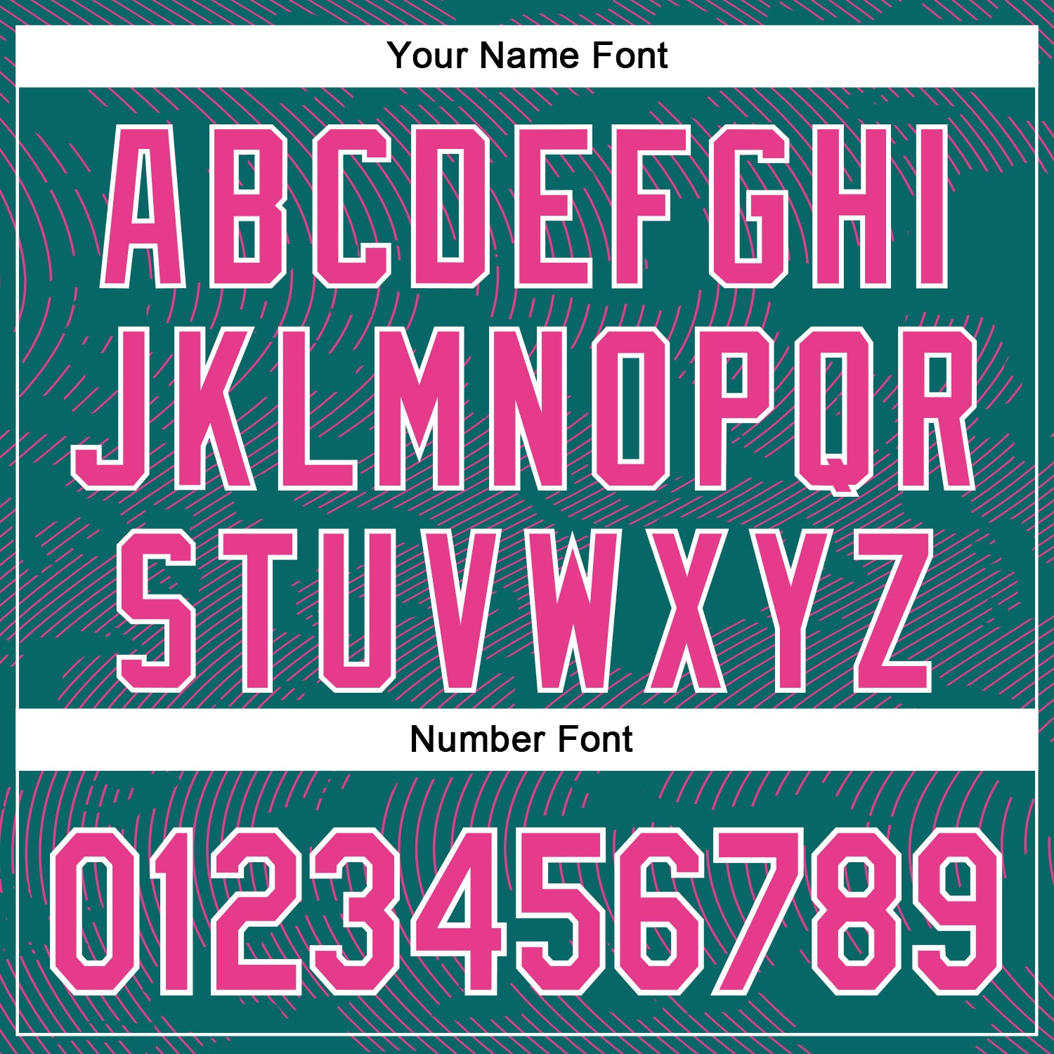 Custom Teal Pink-White Curve Lines Bomber Full-Snap Varsity Letterman Hoodie Jacket