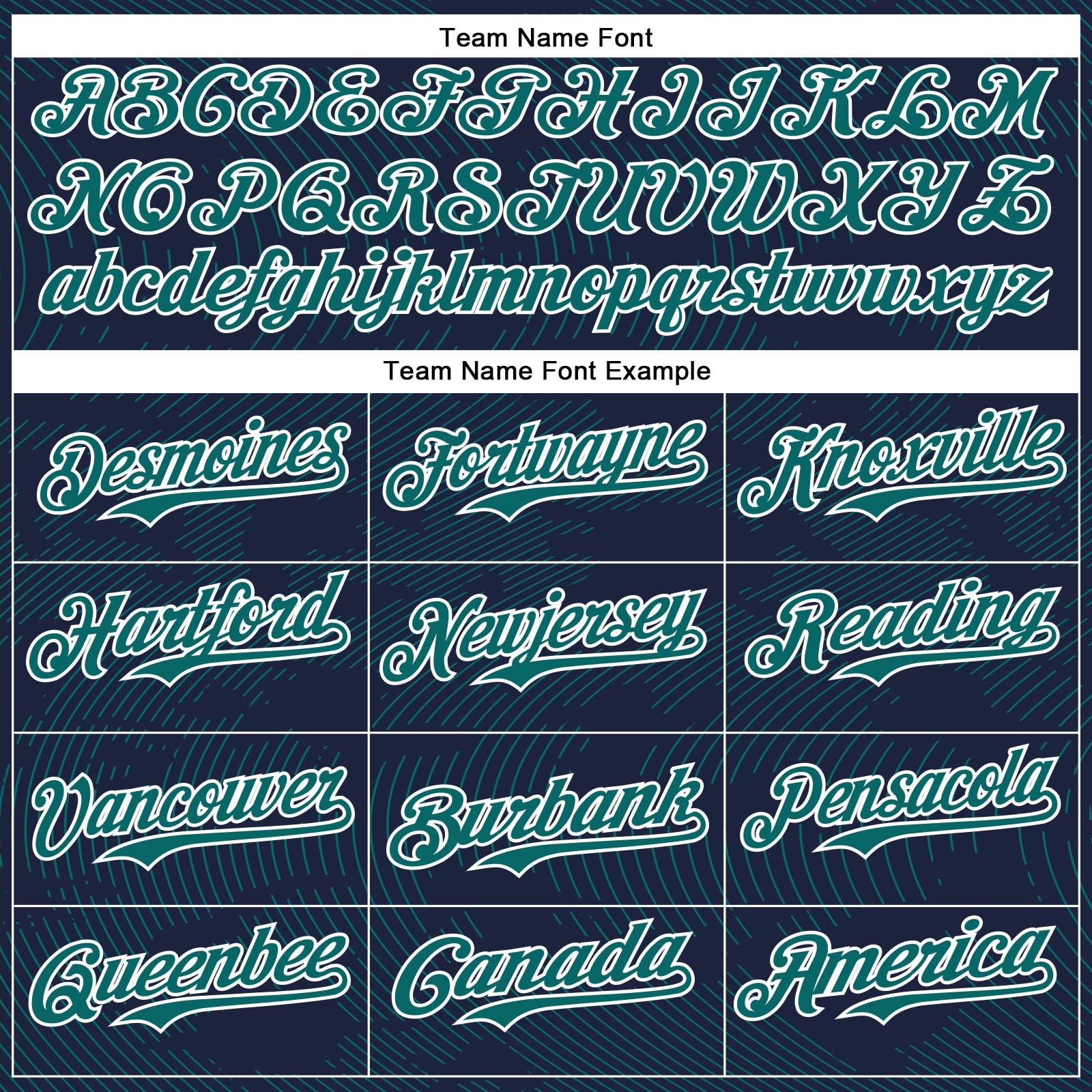 Custom Navy Teal-White Curve Lines Bomber Full-Snap Varsity Letterman Hoodie Jacket