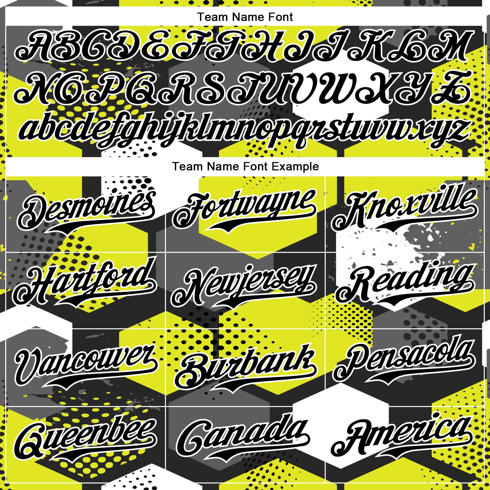 Custom Black Neon Yellow-White Geometric Shape Bomber Full-Snap Varsity Letterman Hoodie Jacket