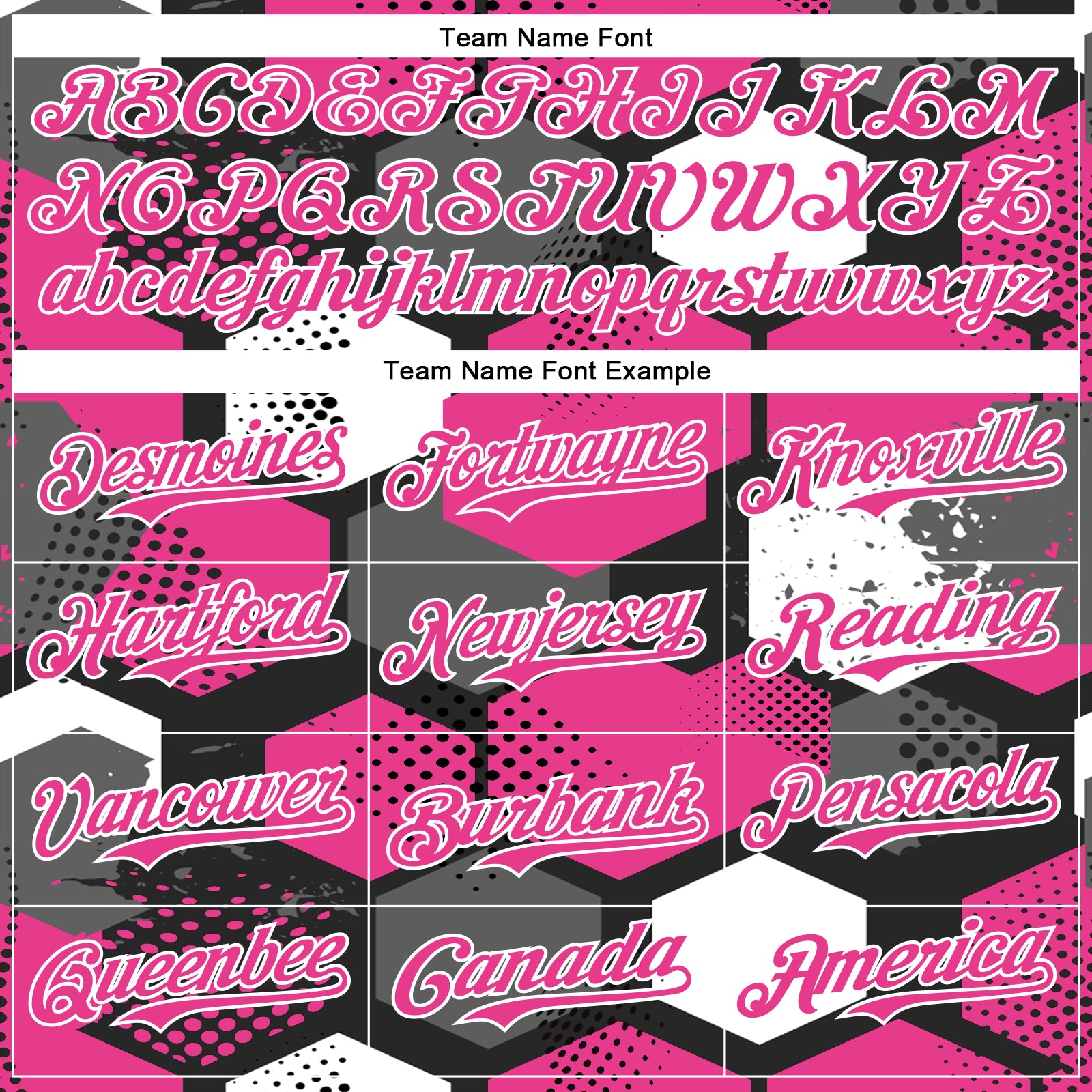 Custom Black Pink-White Geometric Shape Bomber Full-Snap Varsity Letterman Hoodie Jacket