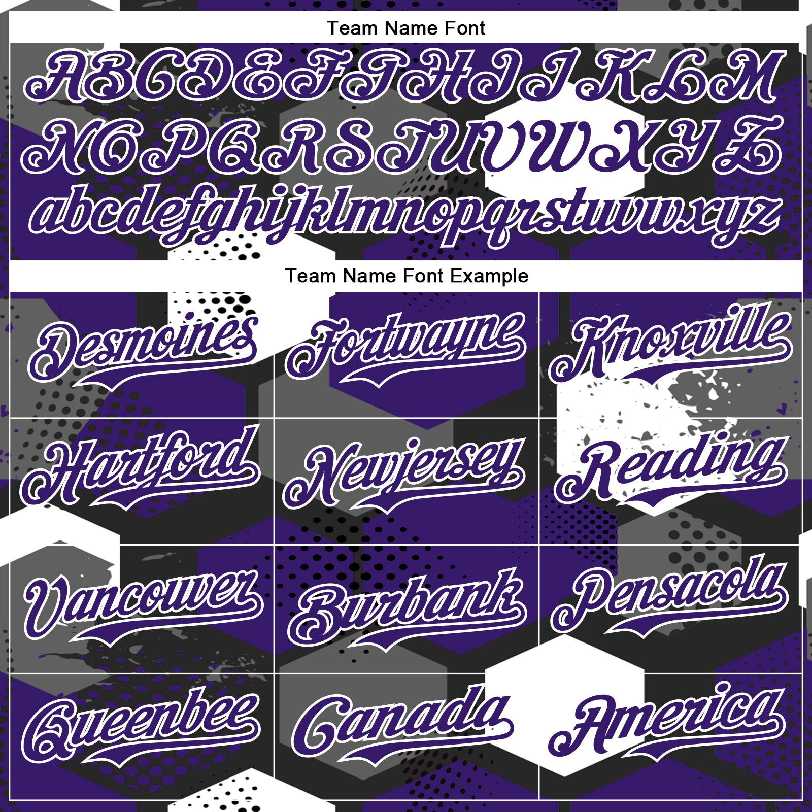 Custom Black Purple-White Geometric Shape Bomber Full-Snap Varsity Letterman Hoodie Jacket