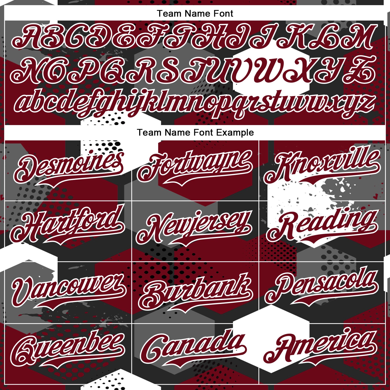 Custom Black Crimson-White Geometric Shape Bomber Full-Snap Varsity Letterman Hoodie Jacket