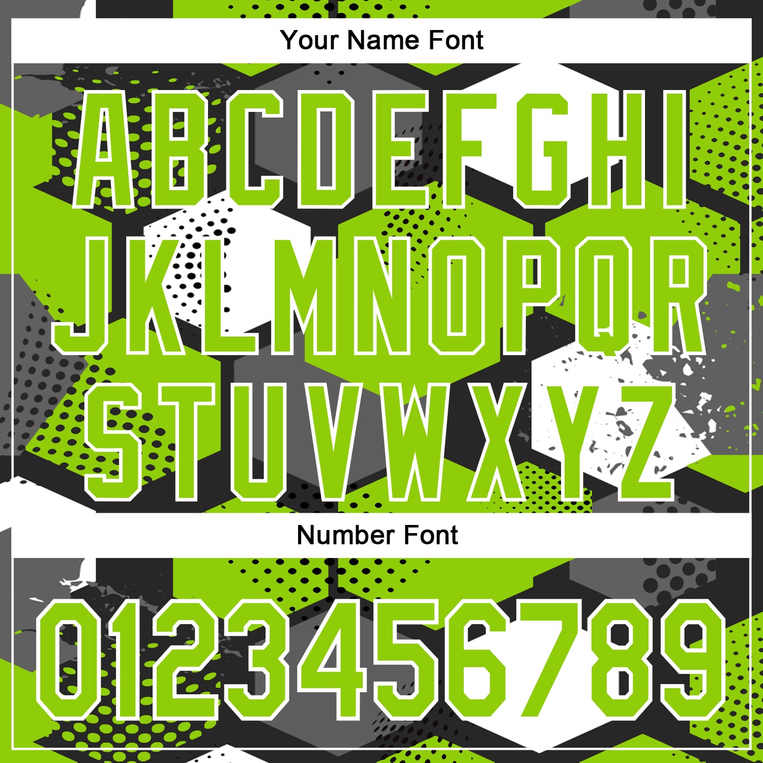 Custom Black Neon Green-White Geometric Shape Bomber Full-Snap Varsity Letterman Hoodie Jacket