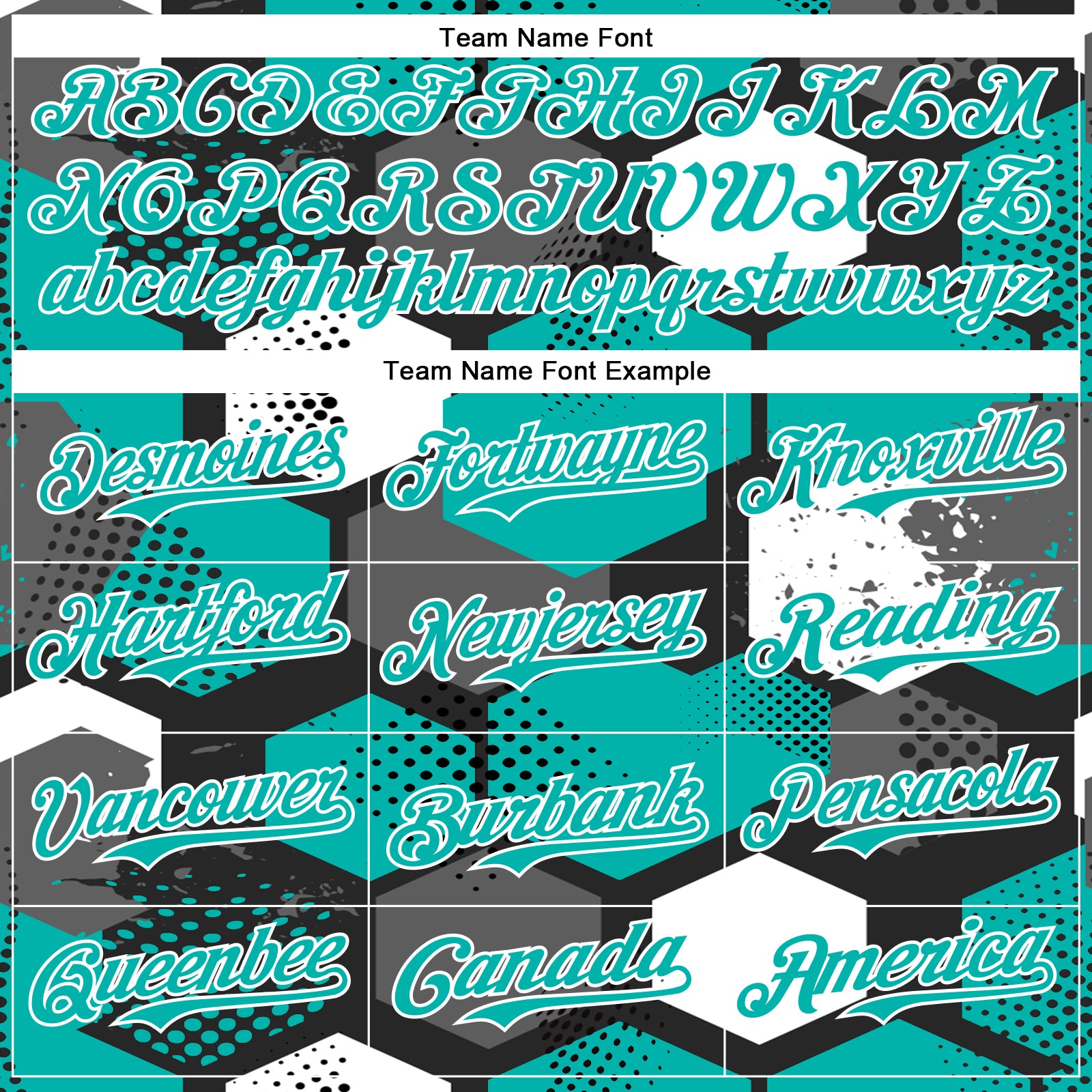 Custom Black Aqua-White Geometric Shape Bomber Full-Snap Varsity Letterman Hoodie Jacket