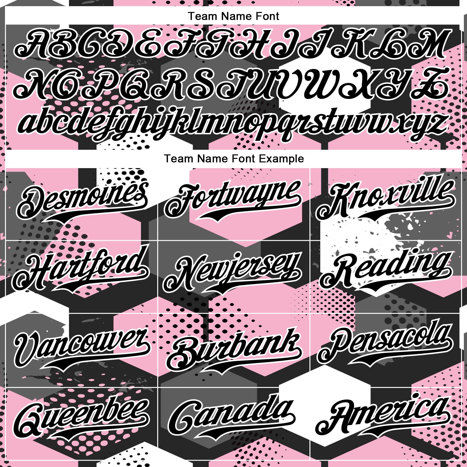 Custom Black Light Pink-White Geometric Shape Bomber Full-Snap Varsity Letterman Hoodie Jacket