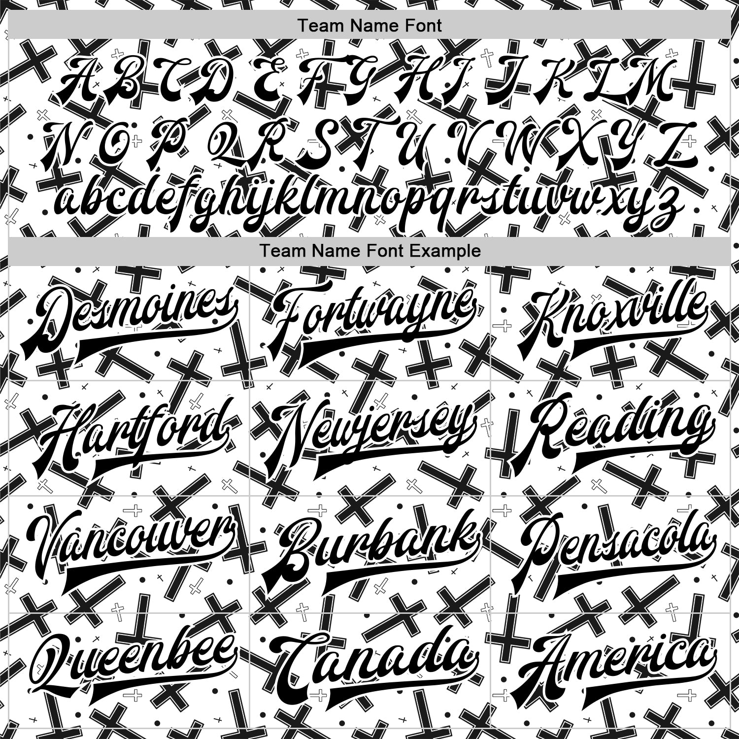 Custom White Black Gothic Crosses Bomber Full-Snap Varsity Letterman Jacket