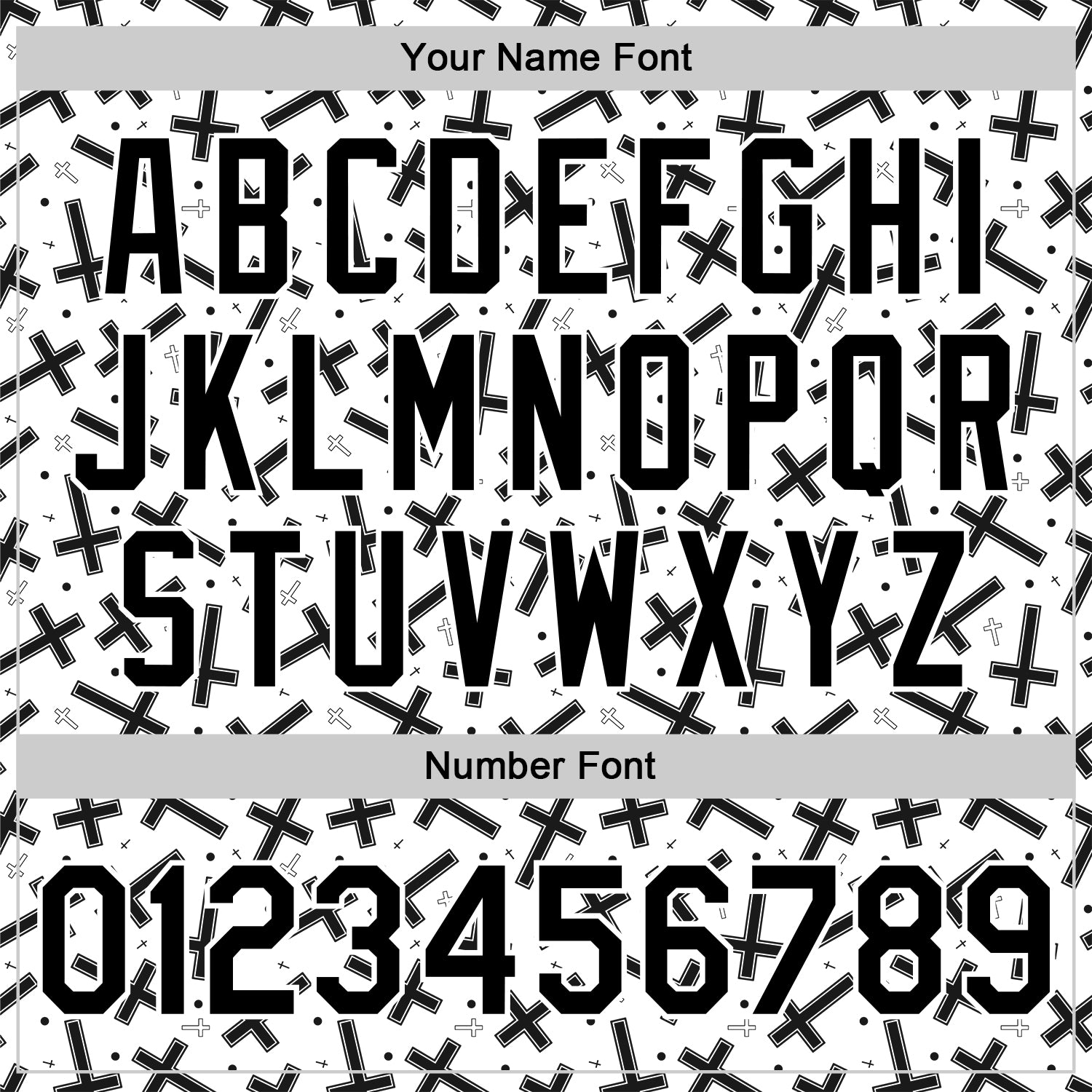 Custom White Black Gothic Crosses Bomber Full-Snap Varsity Letterman Jacket