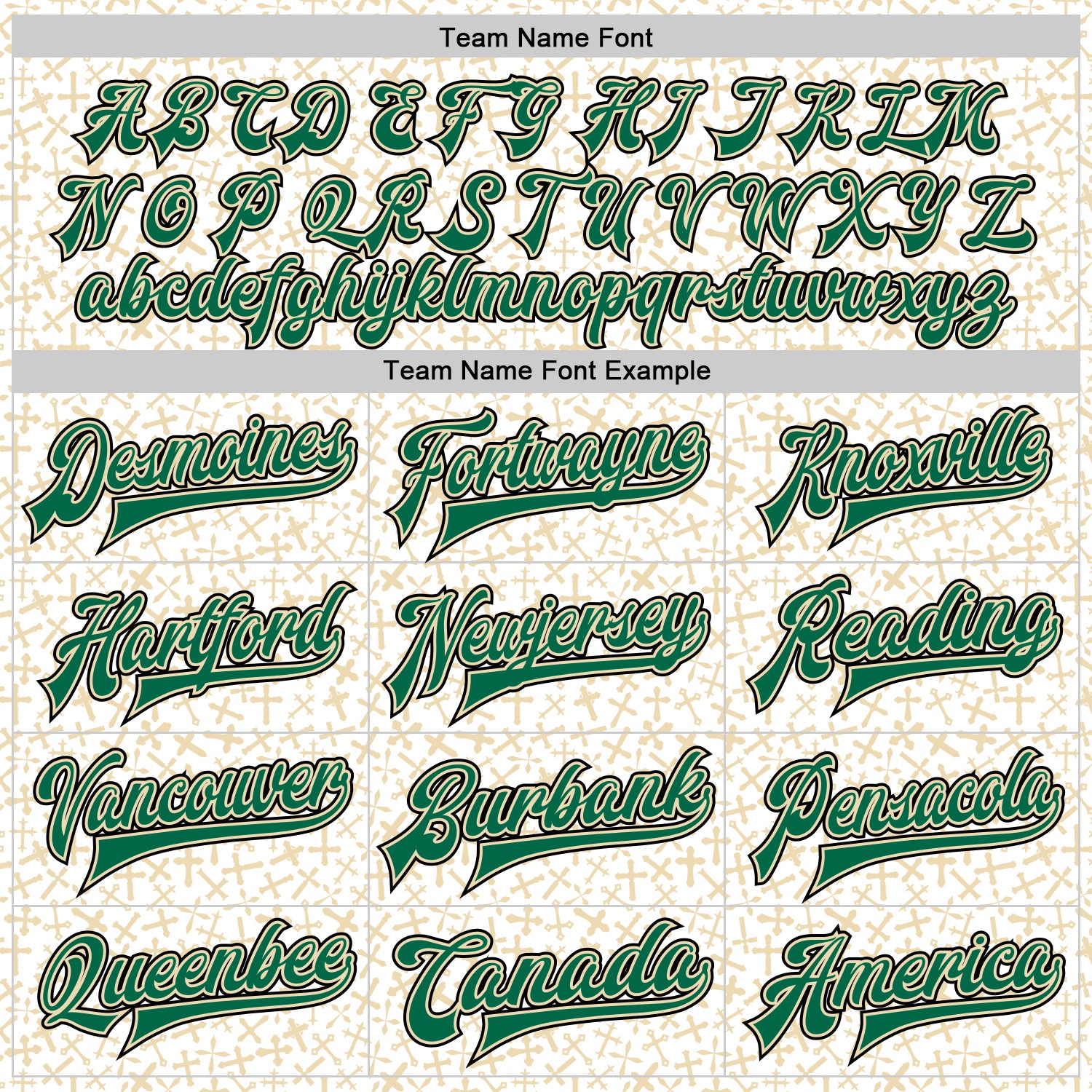 Custom White Kelly Green Cream-Black Crosses Bomber Full-Snap Varsity Letterman Jacket