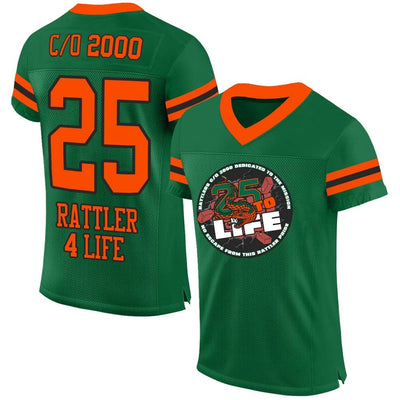 Custom Team C/O 2000 25th Anniversary Football Jersey