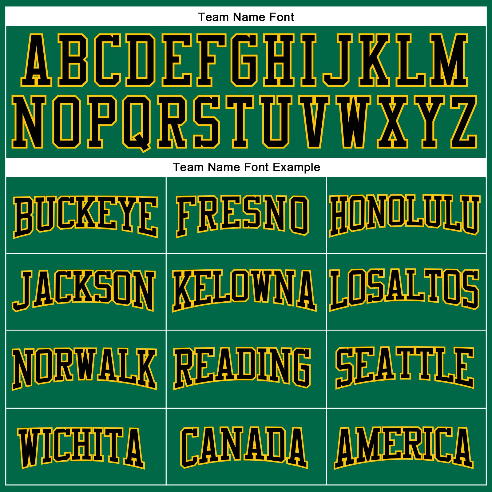 Custom Kelly Green Black-Yellow Authentic Football Jersey