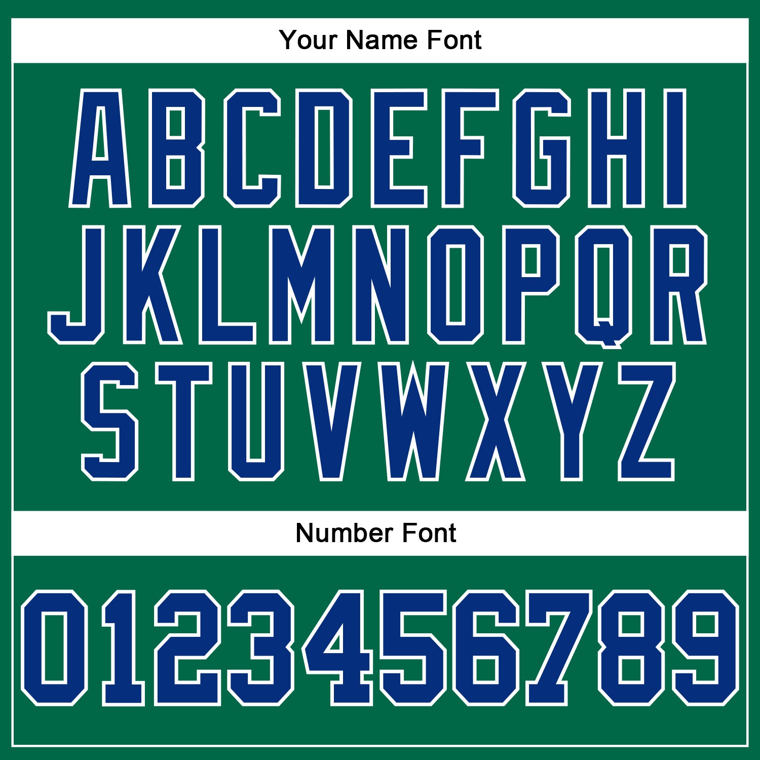 Custom Kelly Green Royal-White Authentic Football Jersey