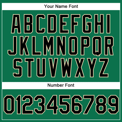 Custom Stitched Kelly Green Black-Cream Sports Pullover Sweatshirt Hoodie