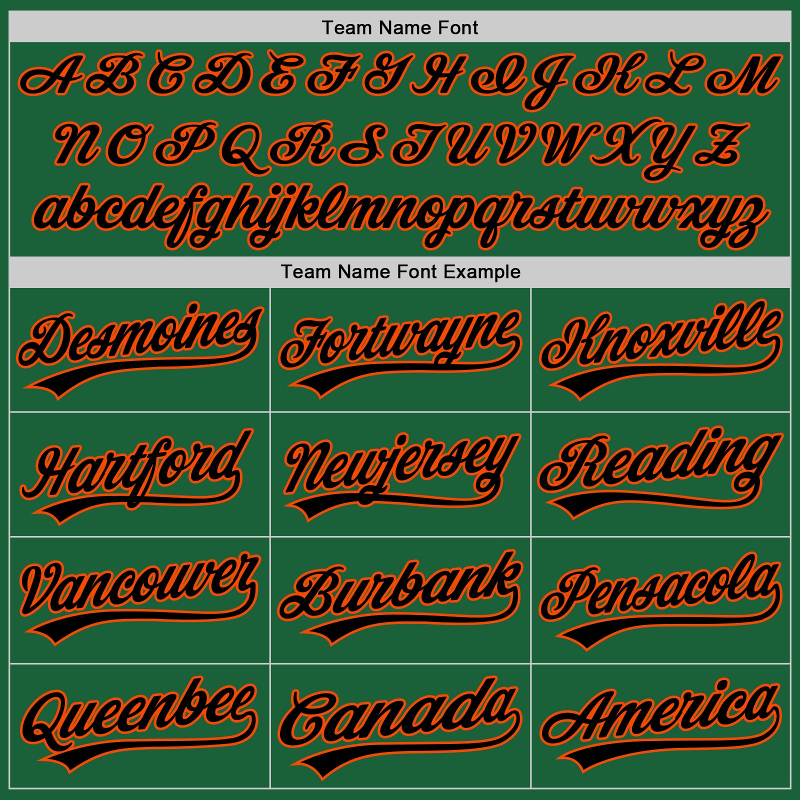 Custom Kelly Green Black-Orange Authentic Throwback Baseball Jersey