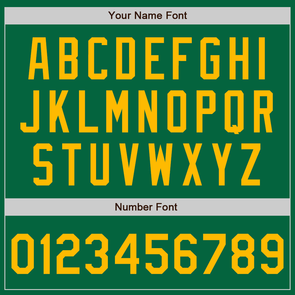 Custom Kelly Green Gold Authentic Baseball Jersey