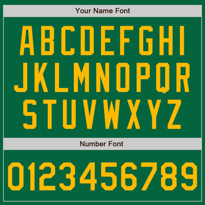 Custom Kelly Green Gold Authentic Baseball Jersey