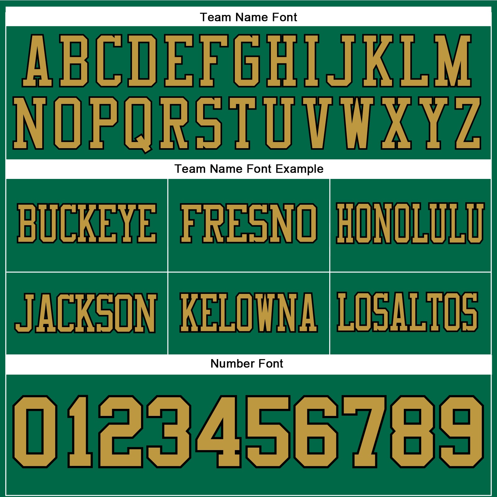 Custom Kelly Green Old Gold-Black Authentic Football Jersey