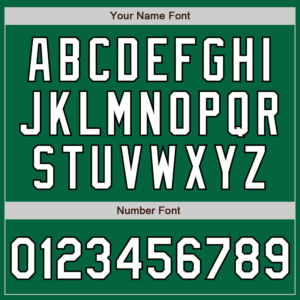 Custom Stitched Kelly Green White-Black Baseball Pullover Sweatshirt Hoodie