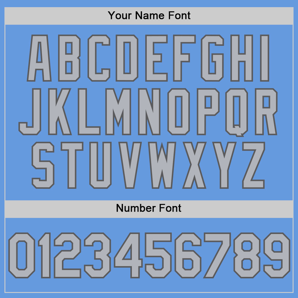 Custom Light Blue Gray-Steel Gray Mesh Authentic Throwback Baseball Jersey