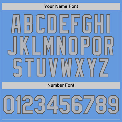 Custom Light Blue Gray-Steel Gray Mesh Authentic Throwback Baseball Jersey