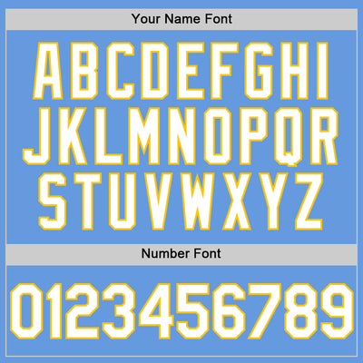 Custom Light Blue White-Yellow Mesh Authentic Throwback Baseball Jersey