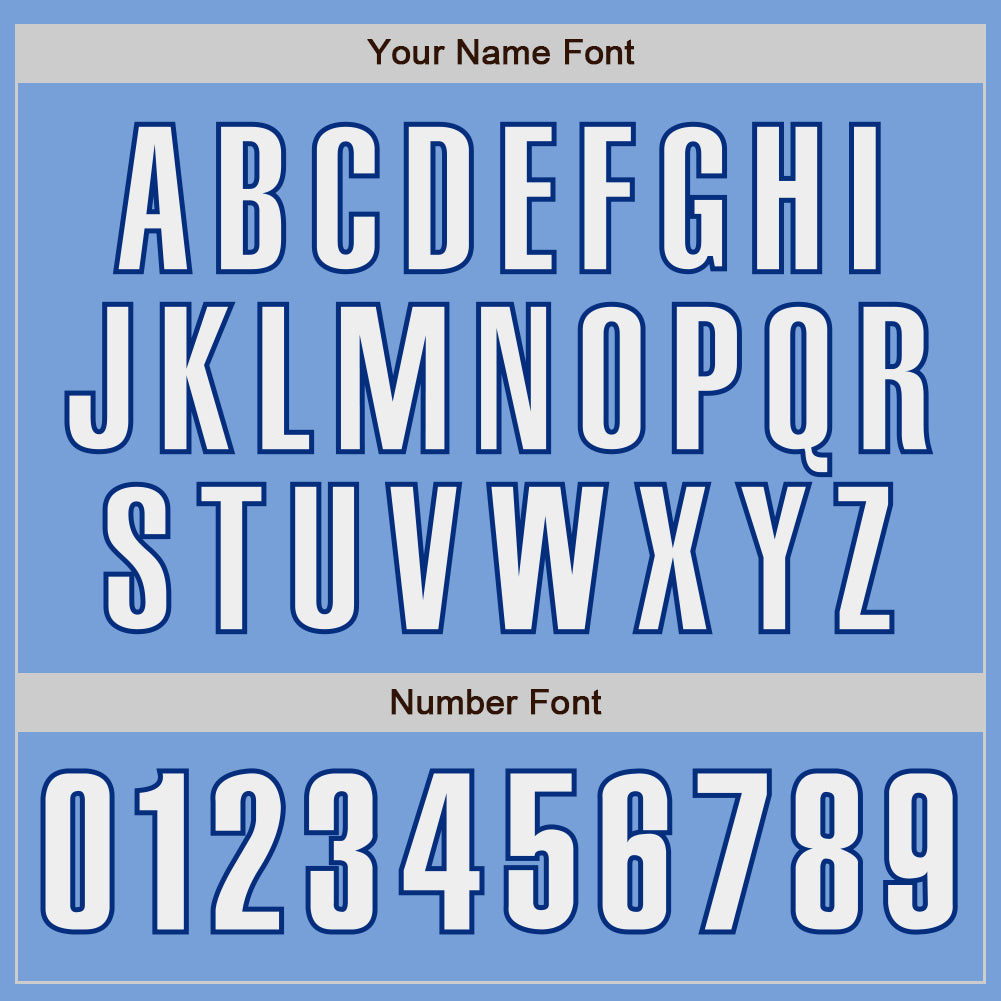 Custom Light Blue White-Royal Authentic Baseball Jersey