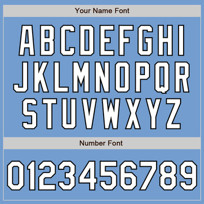 Custom Light Blue White-Black Authentic Baseball Jersey