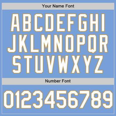 Custom Light Blue White-Old Gold Authentic Throwback Basketball Jersey