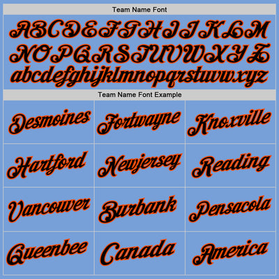 Custom Light Blue Black-Orange Authentic Throwback Basketball Jersey