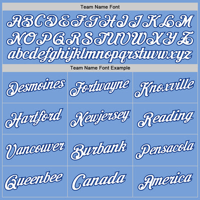 Custom Light Blue White-Royal Authentic Throwback Basketball Jersey