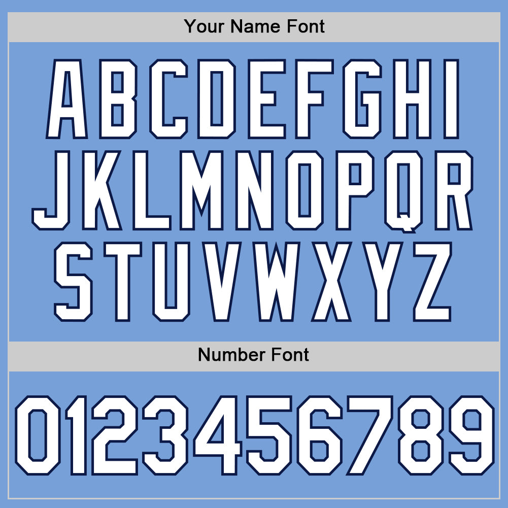 Custom Light Blue White-Navy Authentic Throwback Basketball Jersey