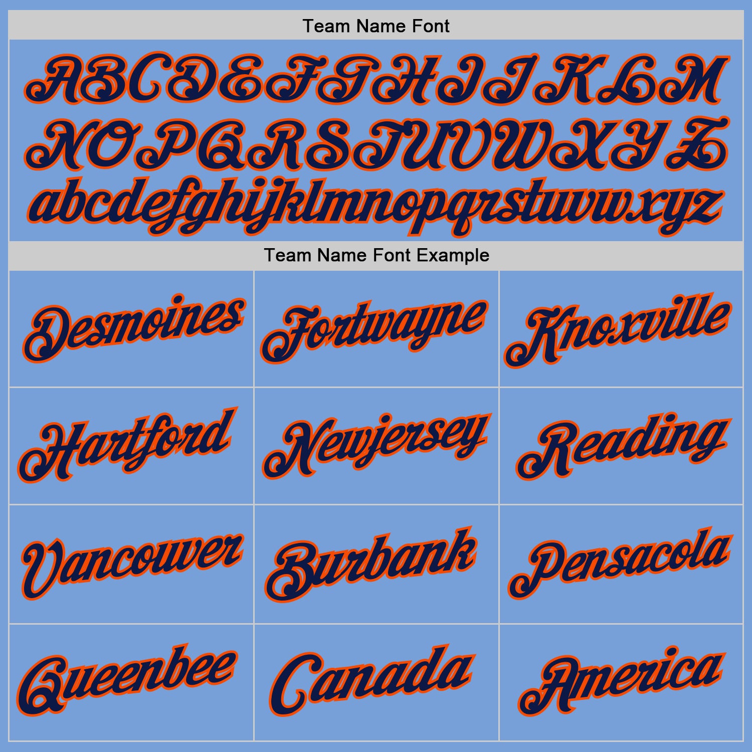 Custom Light Blue Navy-Orange Authentic Throwback Basketball Jersey