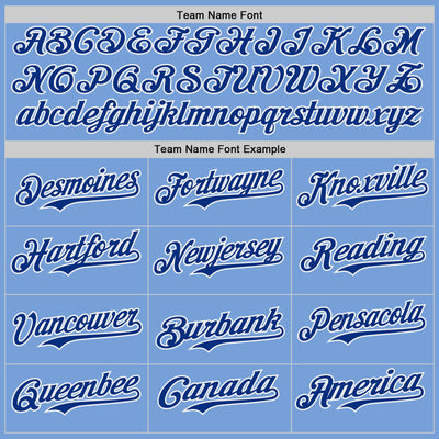 Custom Light Blue Red White-Royal Authentic Baseball Jersey