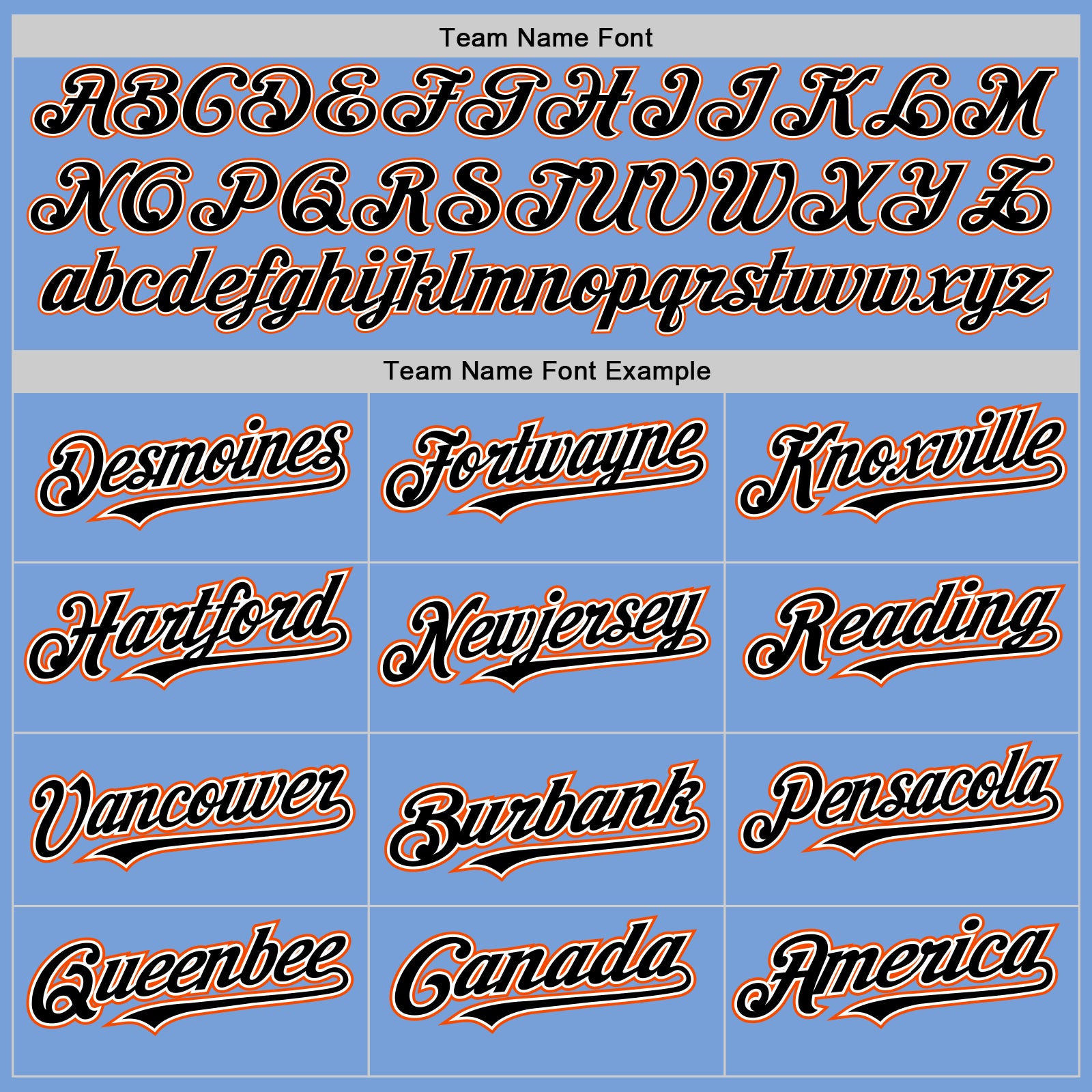 Custom Light Blue Black White-Orange Authentic Baseball Jersey