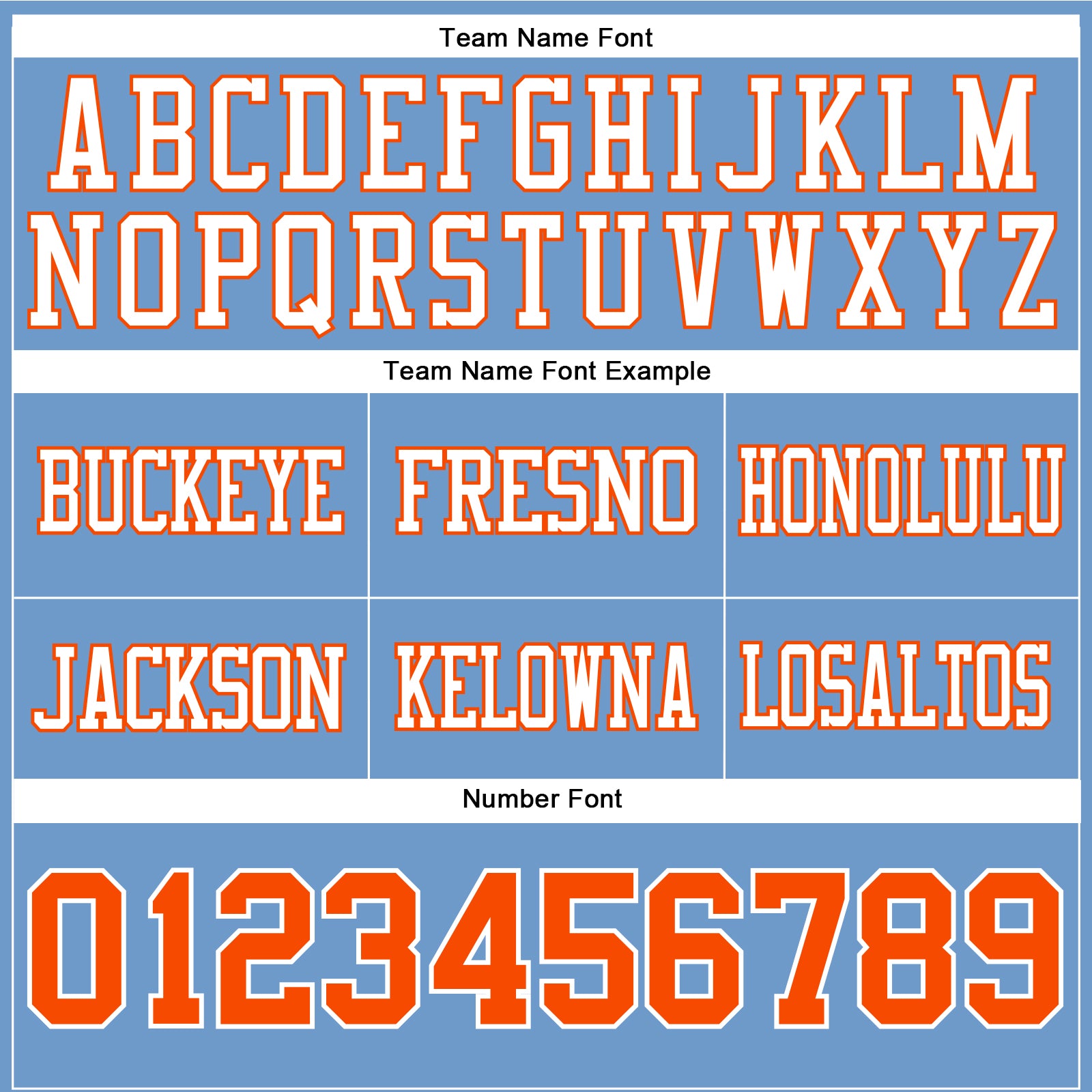 Custom Light Blue Orange-White Authentic Football Jersey