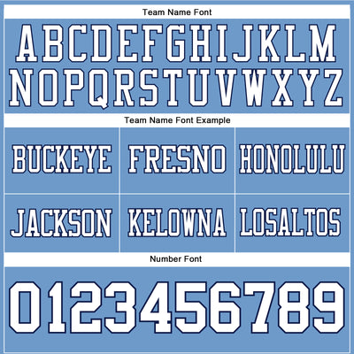 Custom Light Blue White-Navy Authentic Football Jersey