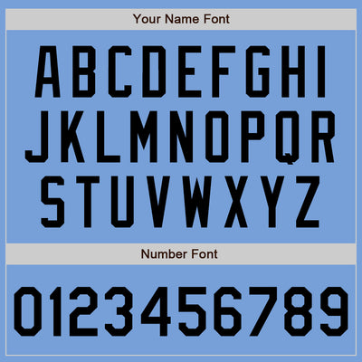 Custom Light Blue Black Authentic Baseball Jersey